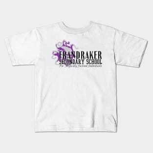 Frandraker Secondary School Logo - Light Shirt Kids T-Shirt